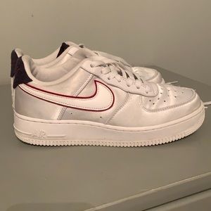 Silver Nike Air Force 1